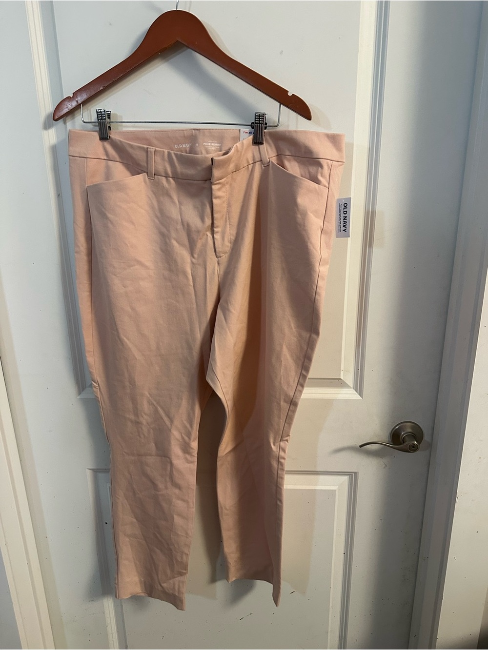 Old Navy Light Pink Straight-Leg Women's Jeans